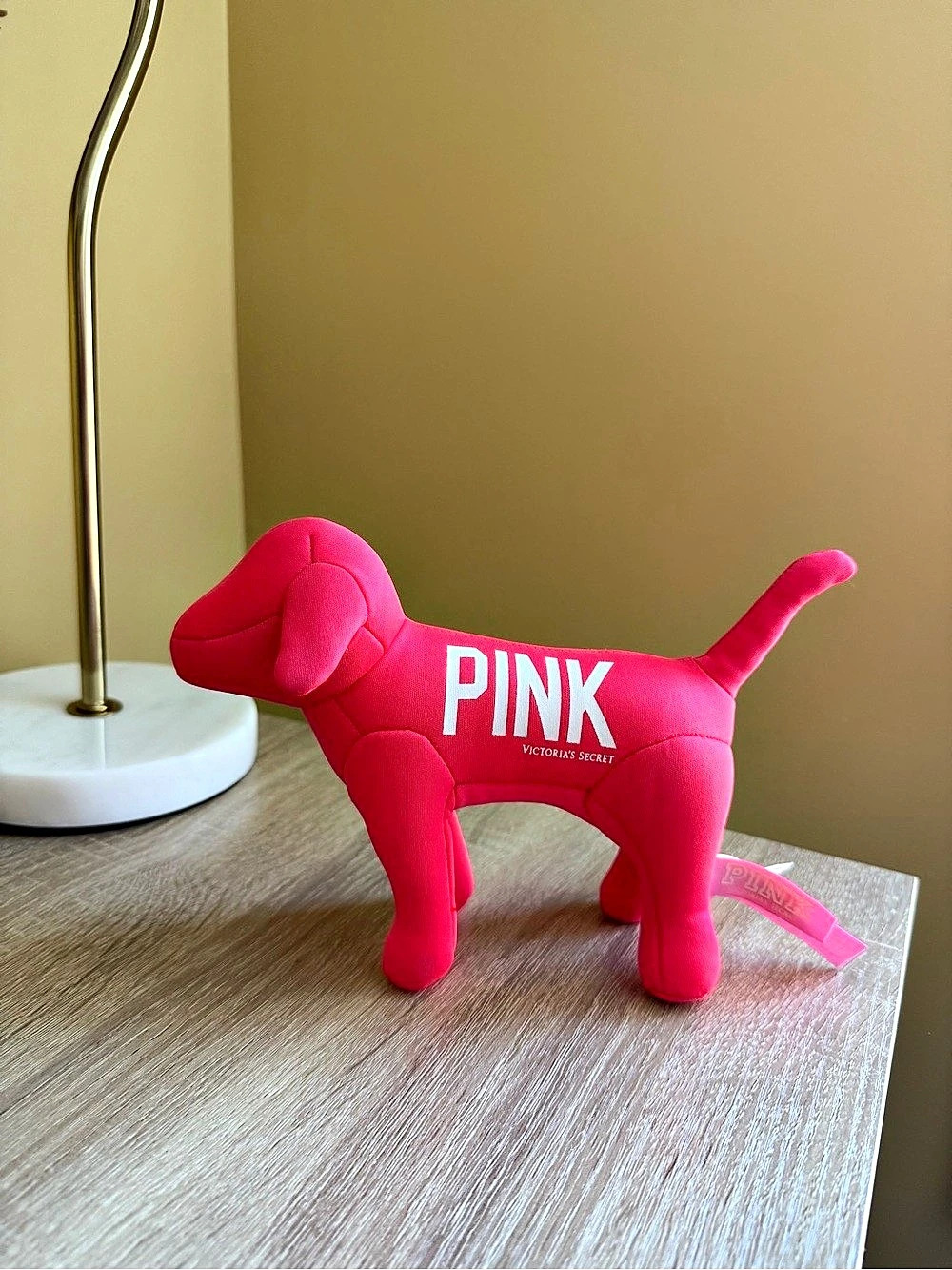 Victoria's Secret Pink 1986 Plush Dog Plush Dog Pink NWT from 2000s